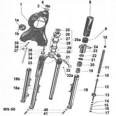 Gabel MS-50 Puch